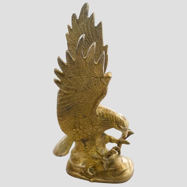 Majestic Brass Eagle Idol for Home & Temple