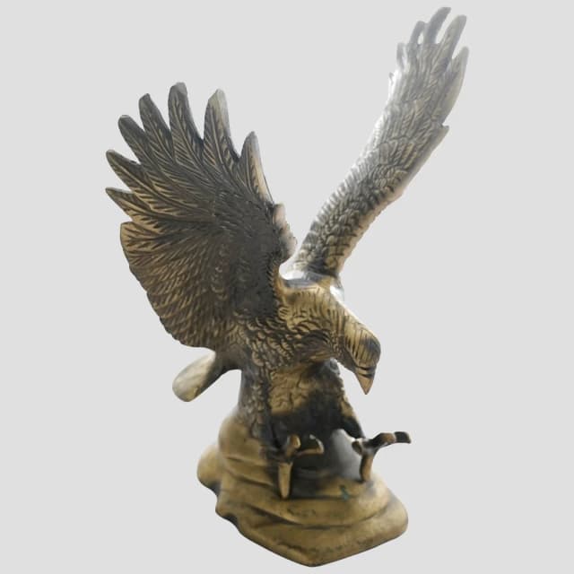 Grand Brass Eagle Idol for Shrines & Home Temples
