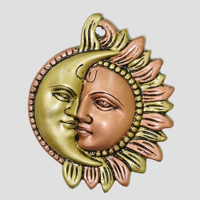 Surya-Chandrama | Sun & Moon Wall Face for Cosmic Balance