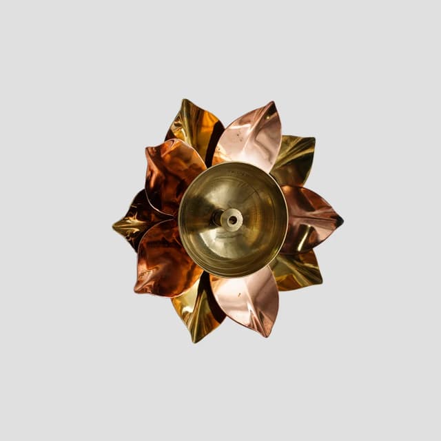 Brass Lotus Diya for Pooja & Festive Décor