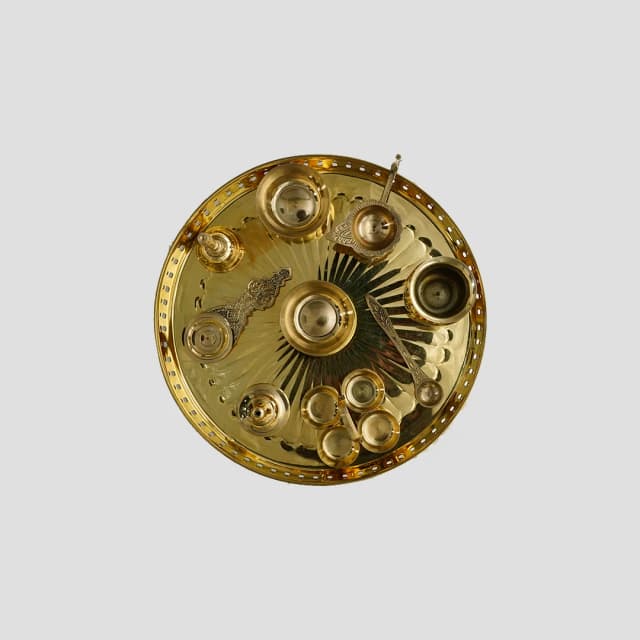 Premium Brass Puja Thali for Puja & Rituals